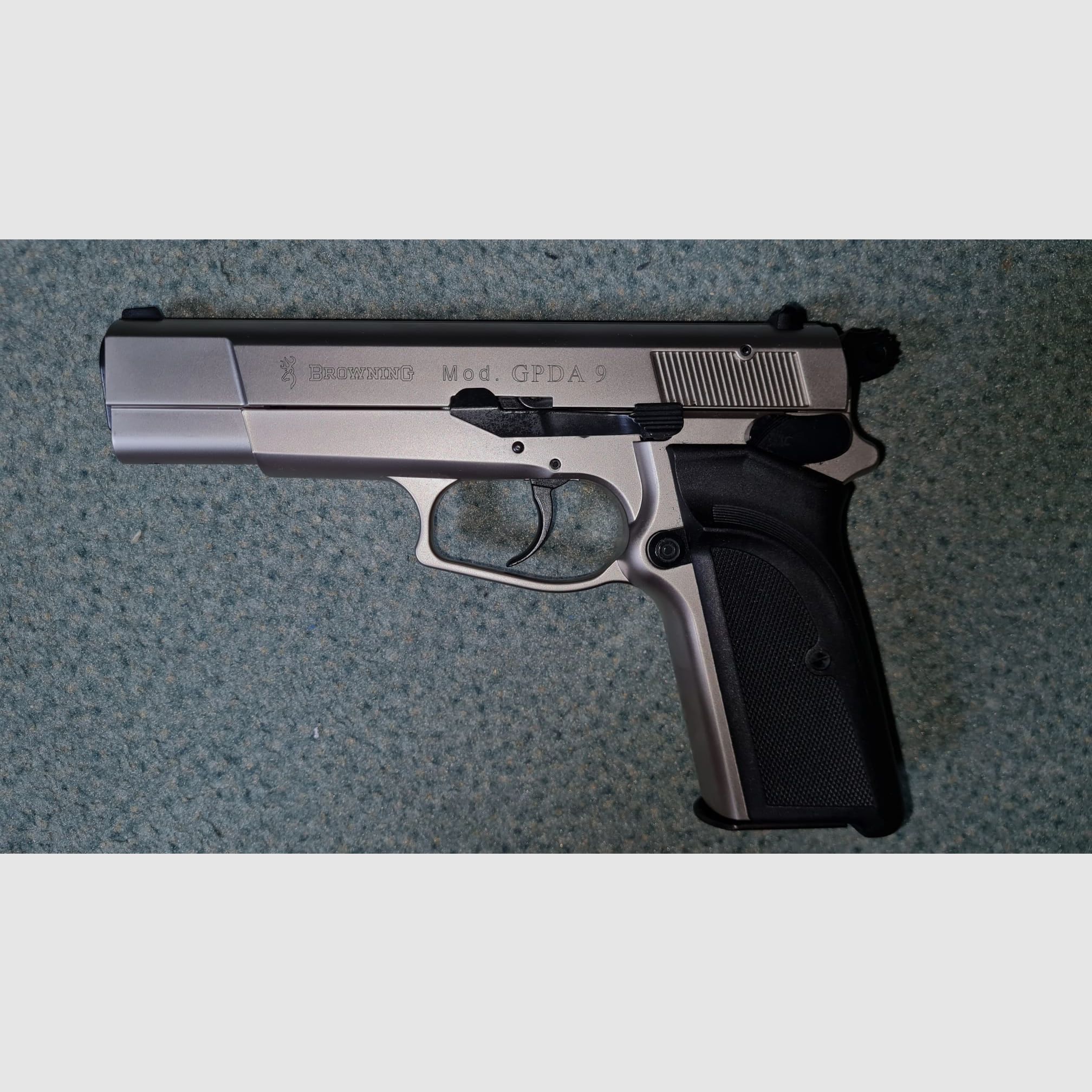 Pistolet à blanc Browning GPDA 9 Cal. 9mm P.A.K. nickelé