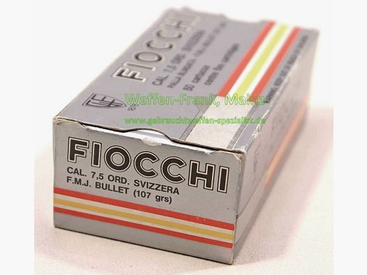 Fiocchi - Cartuchos de revólver italianos de 7,5 mm ORD. SUIZA