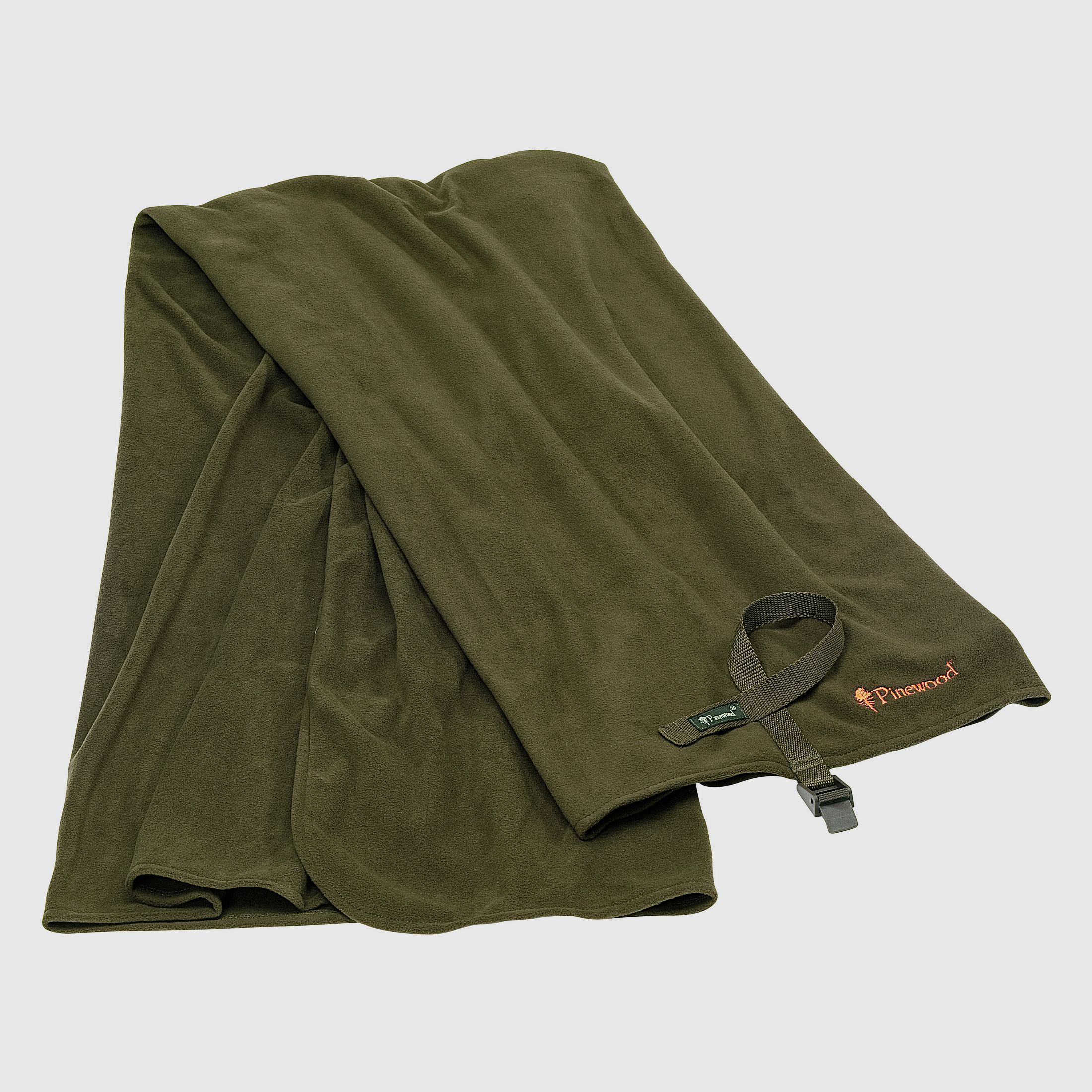 Pinewood Comfy coperta in pile verde caccia, immagine 2 di 2