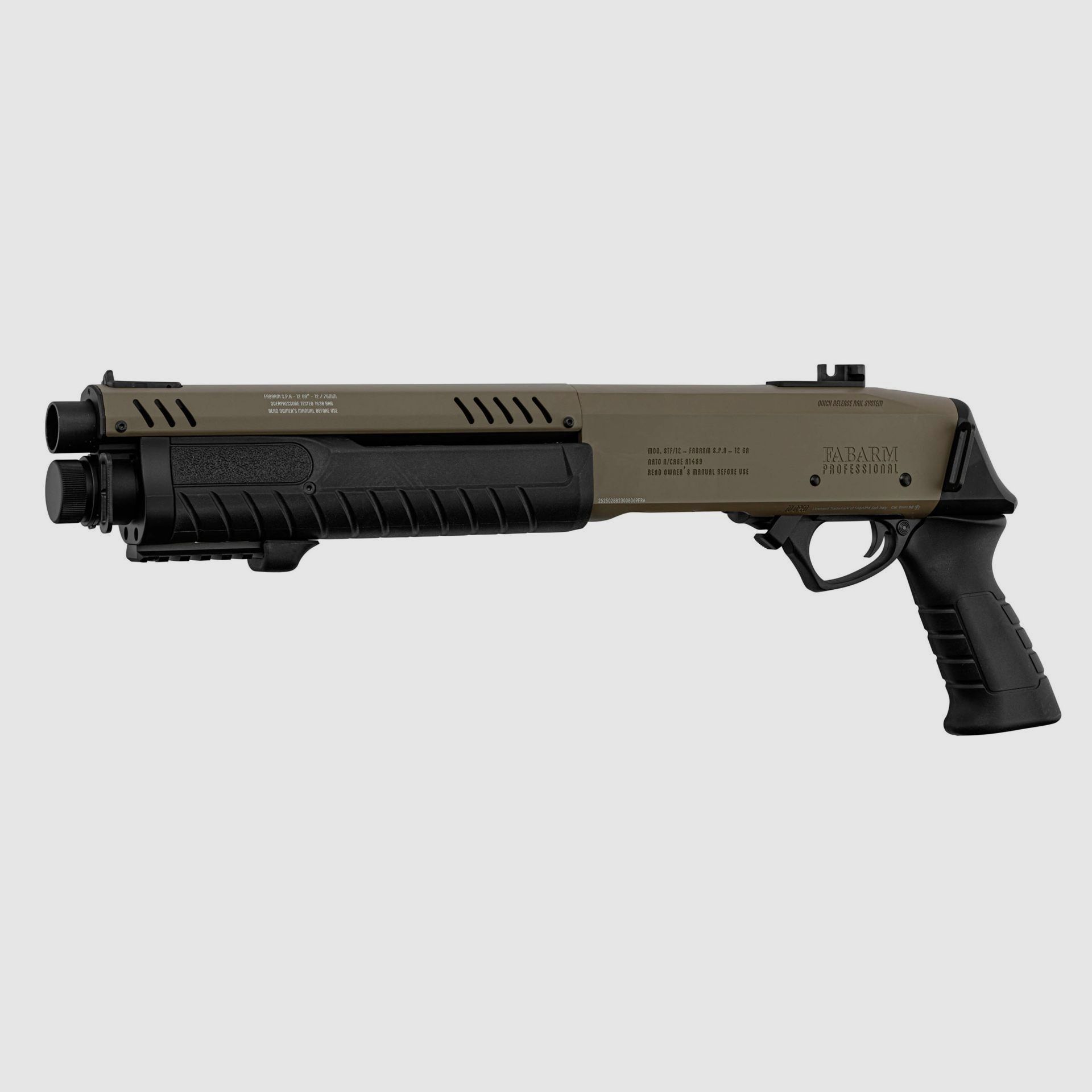 FABARM STF12 Initial krótki US Tan 6mm - Airsoft Gas wolny od 18 Nowy towar dostępny w magazynie