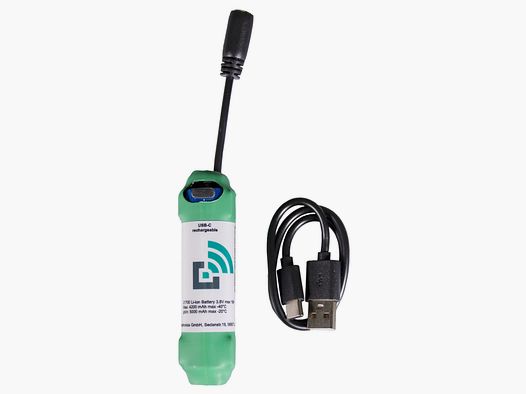 Trapmaster Ersatzakku fr Melder mit schwarzem Hohlstecker