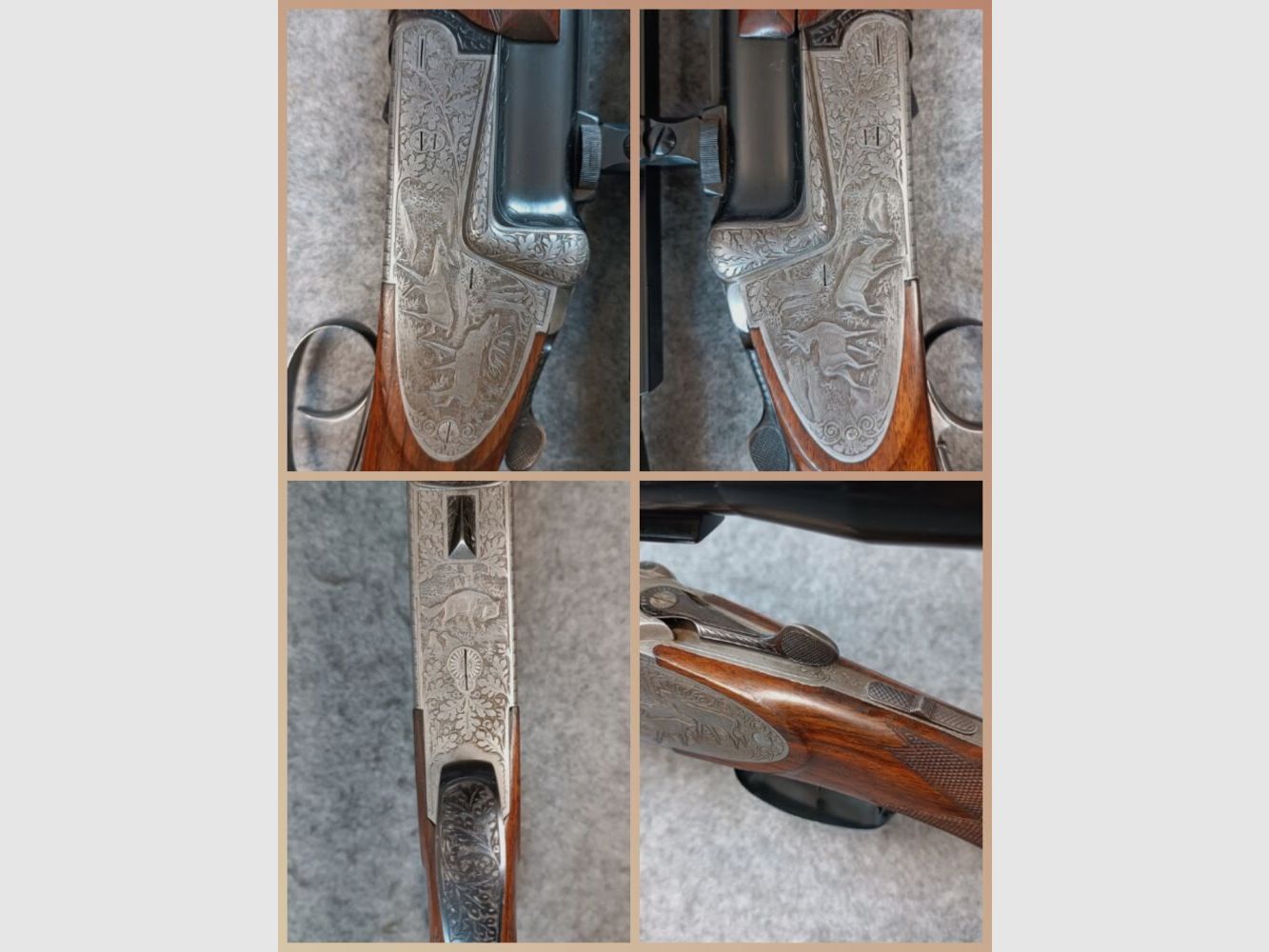 Josef Just Ferlach - Max Ern Leverkusen Bockbüchsflinte mit zwei ZF Hensold + Schmidt Bender