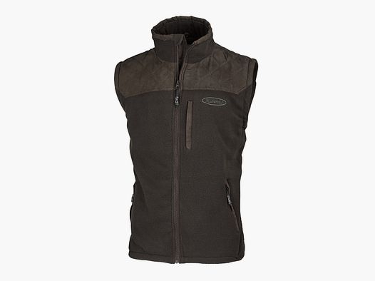 Gilet in pile Hubertus con rifinitura