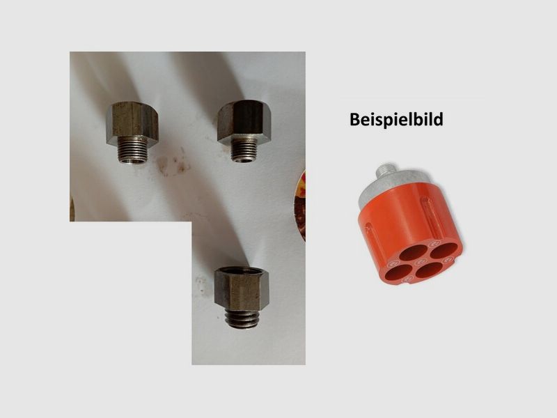 Gewinde-Adapter Satz für NORIS Multi-Shooter Pyro-Launcher Mehrfach-Abschussbecher