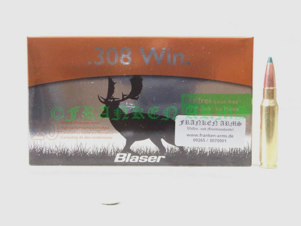 Blaser CDC .308 Win. 160gr. 10,4g 20 piezas precios por cantidad