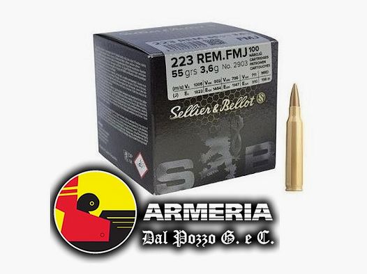 SELLIER E BELLOT MUNIZIONI 223 REM 55GR FMJ