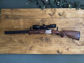Krieghoff Ultra double rifle BBF 5.6x50R Mag. 20/76 incl. Leica Fortis 2-12x50
