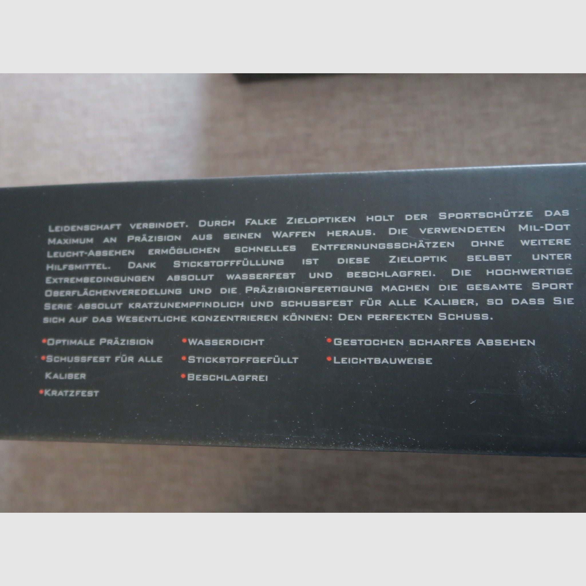 Zielfernrohr FALKE 8,5-25x50 mildot