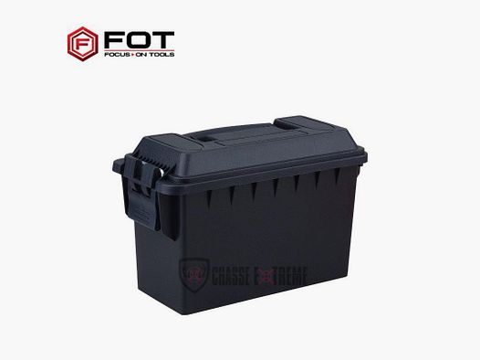 Caisse Munition FOT Polymère Cal.30 Noir 28x38x18 cm