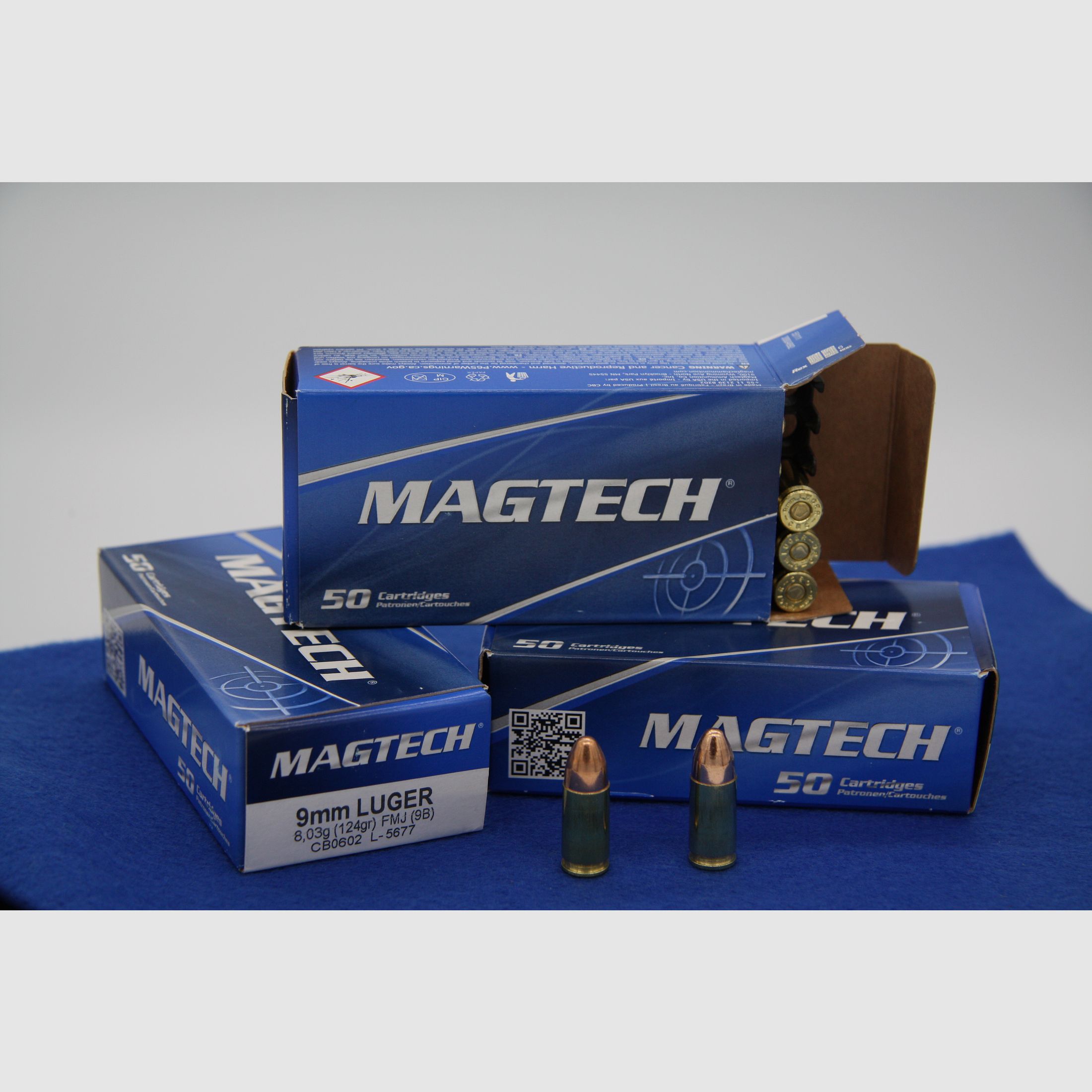 Magtech 9 mm Luger 8.0 g/124 grs. 1000 rounds