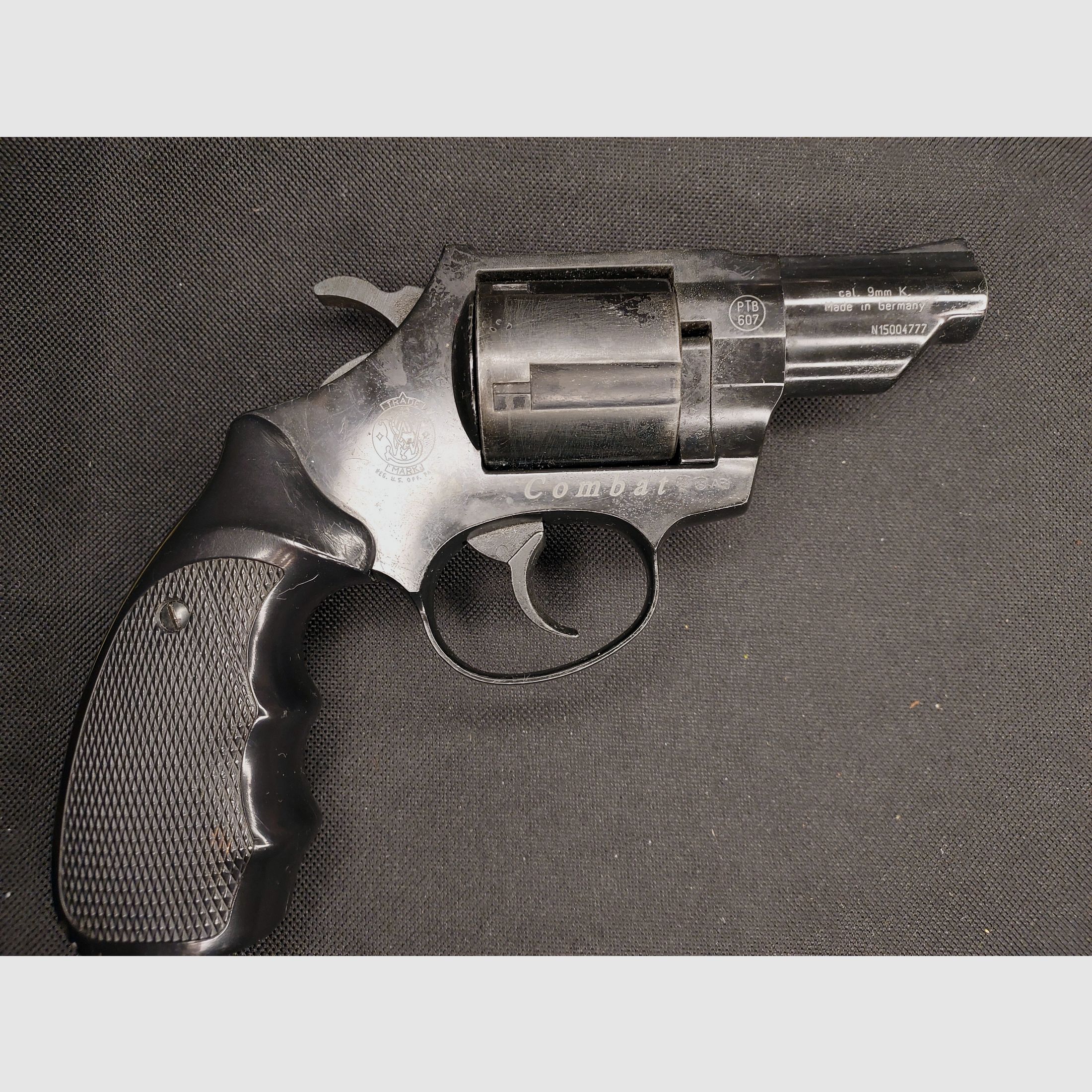 Smith & Wesson Combat rewolwer alarmowy kal. 9mm R.K. oksydowany (PTB 607) S&W Combat