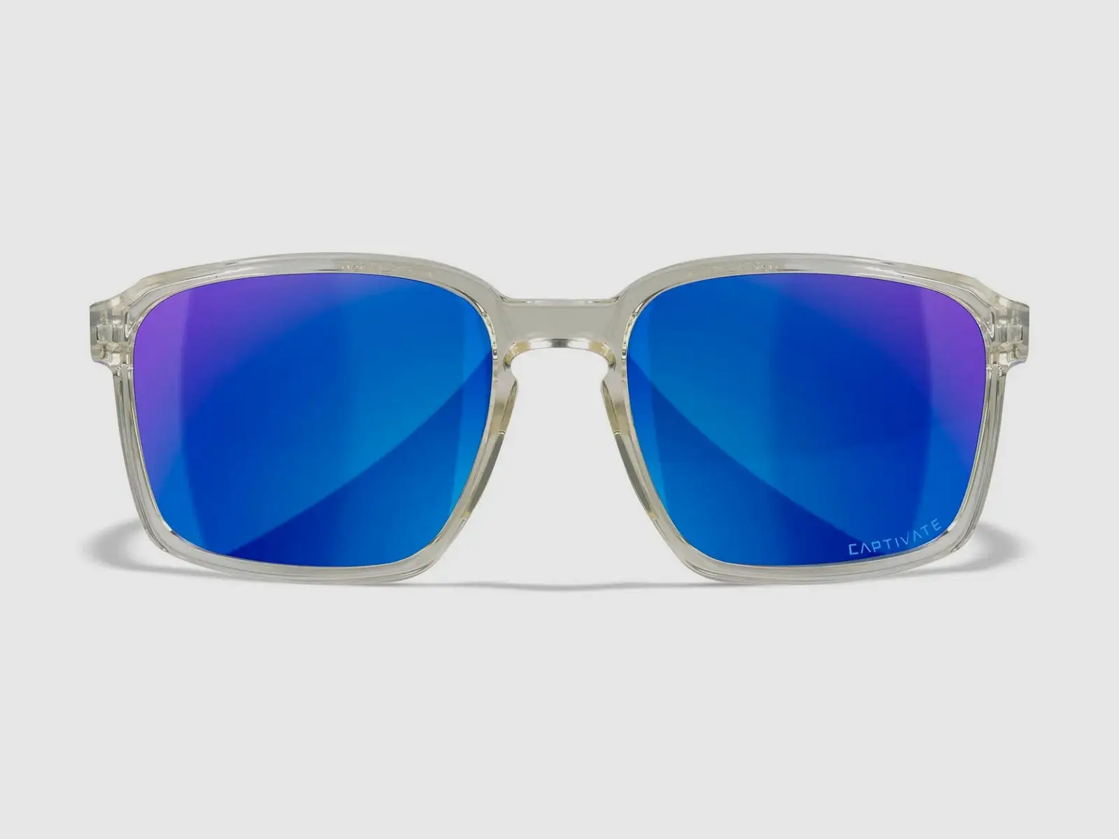 Sunglasses WX ALFA CAPTIVATE™, Gloss Clear Crystal, polarized Blue Mirror, image 3 of 5