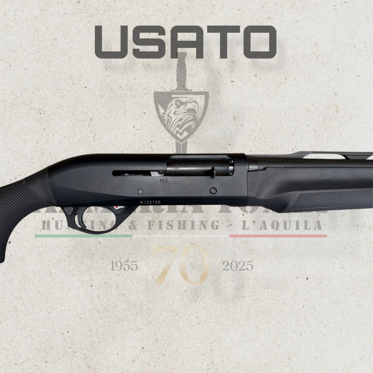 UTILISÉ – FUSIL SEMIAUTOMATIQUE – BENELLI MOD. M2 cal. 20, image 2 sur 5