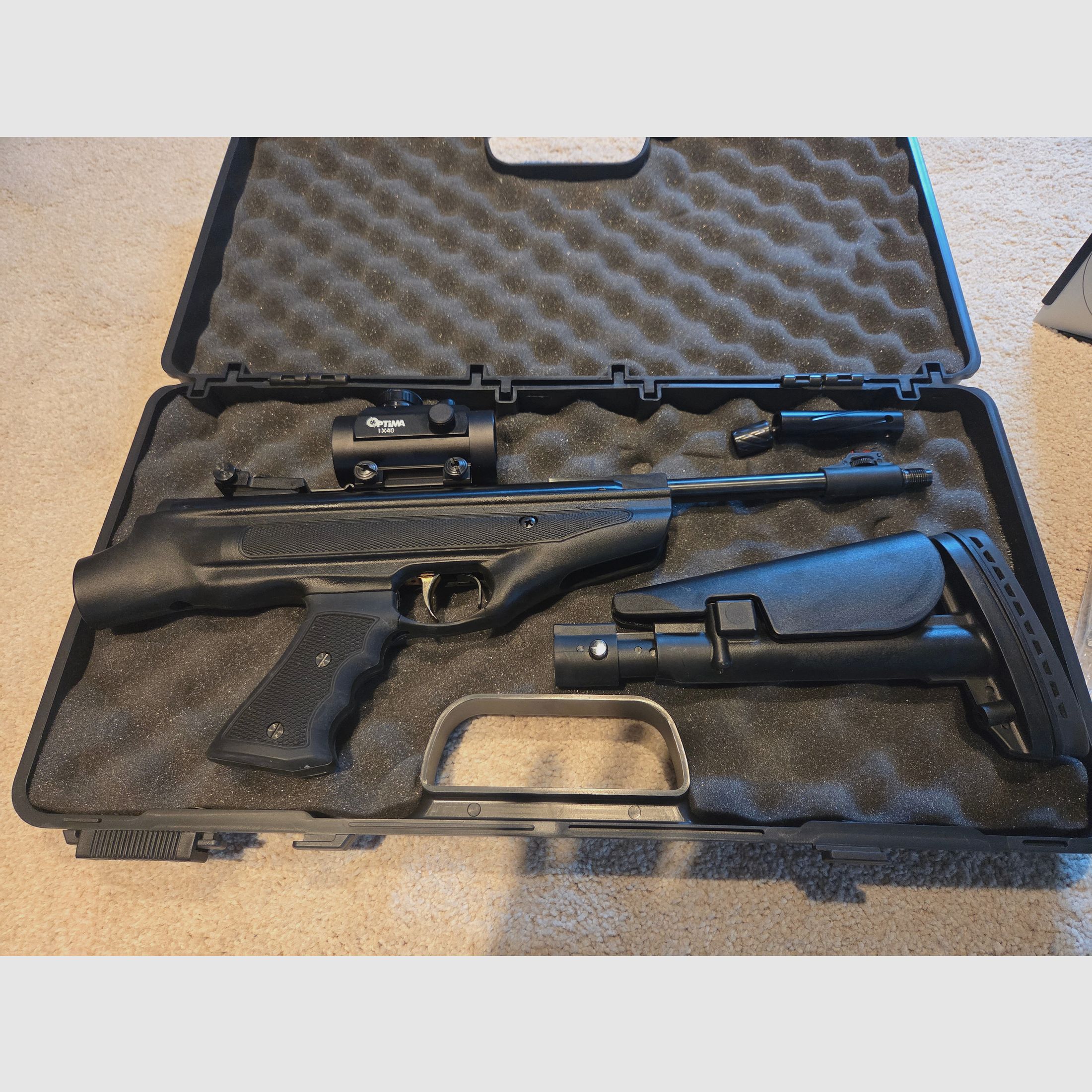 Luftpistolenset Mercury 25 Super Charger Tactical Set