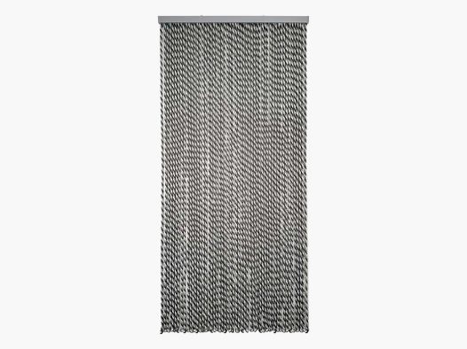 Tenda per porta in corda intrecciata grigia bianca 90x200 cm