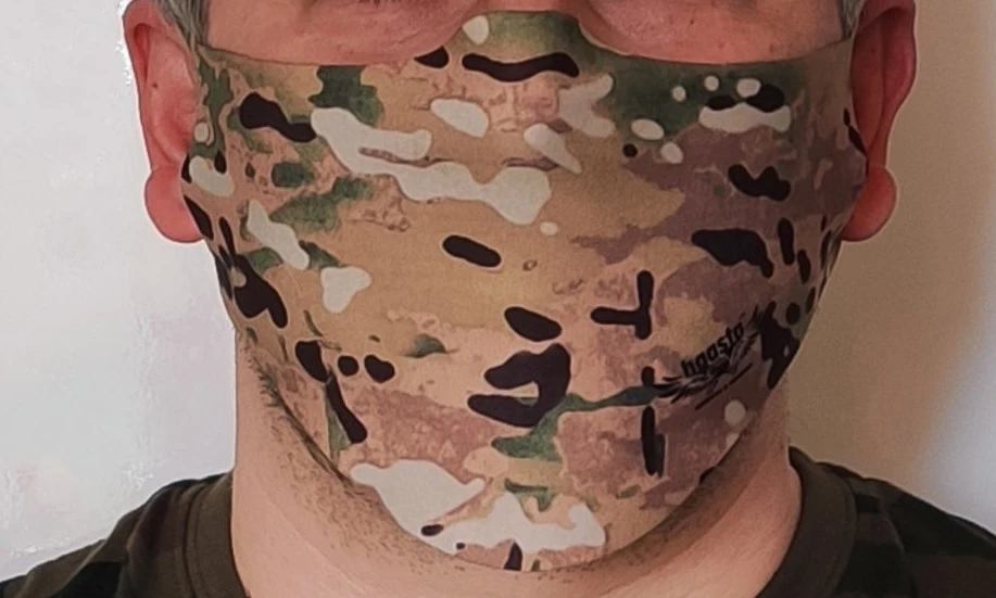 Máscara facial elástica Haasta para hombre, Multicam
