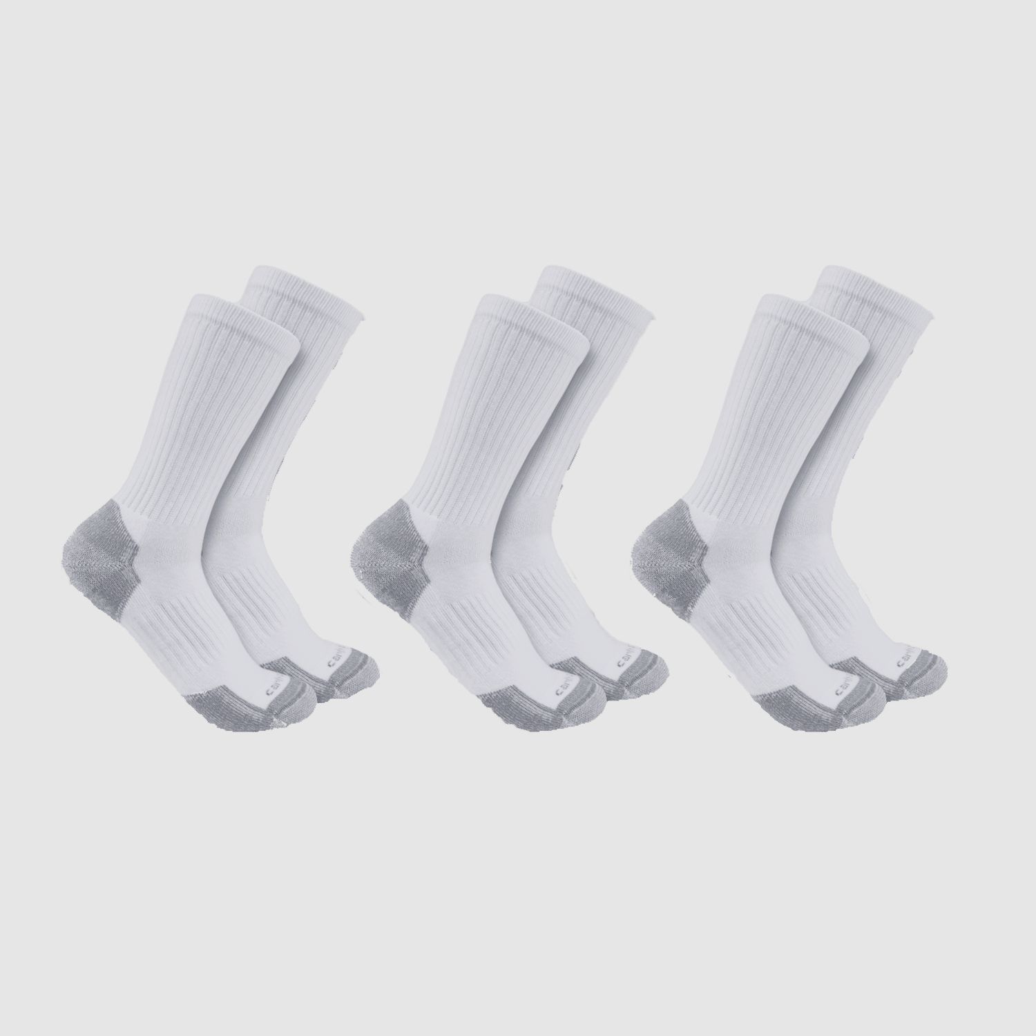 Carhartt Midweight Cotton Blend Crew Sock 3-pack Men White XL