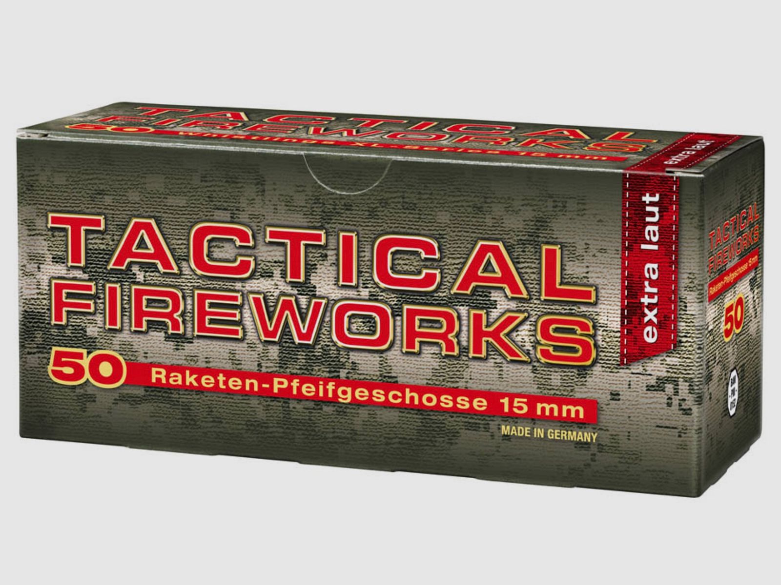 Umarex 4.1581 Tactical Fireworks 15mm Raketenpfeiffgeschosse extra Laut 50 Stück Pyrotechnik Pyro