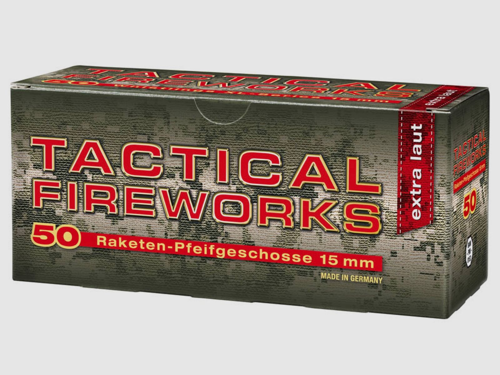 Umarex 4.1581 Fuochi d'artificio tattici razzi fischianti da 15 mm extra forti 50 pezzi pirotecnica Pyro