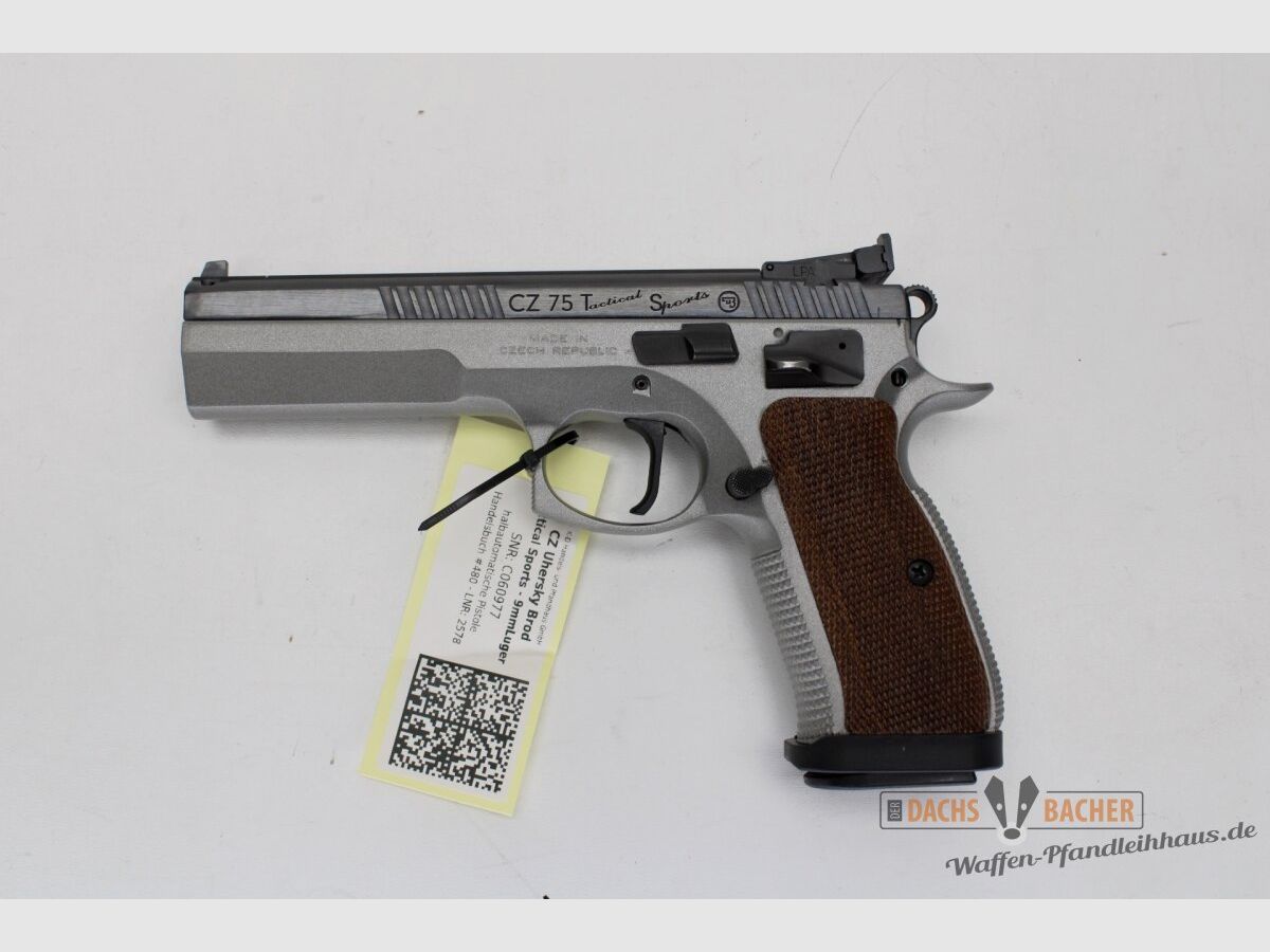 Pistole CZ 75 TS Tactical Sports Bi-Color Kal. 9 Para Neuwertig WB2578