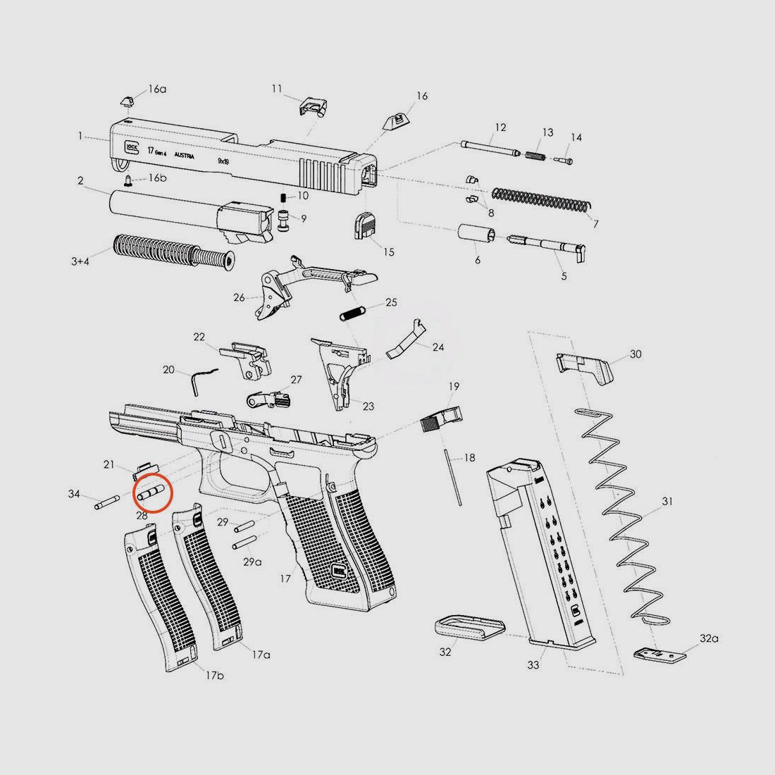 Blokada spustu GLOCK 43, zdjęcie 2 z 3