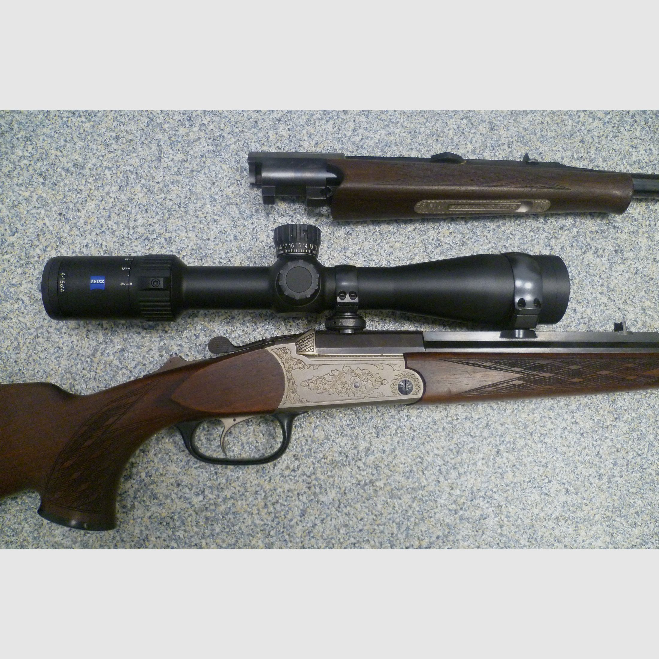 Blaser Kipplaufbüchse K770 5,6x50R Magnum mit Austauschlauf K77 8x68S