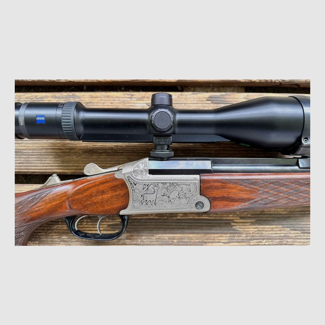 Blaser 750/88 8x57R, 5.6x50R with Carl Zeiss 3-12x56 Victory HT 8x57R; 5.6x50R Mag