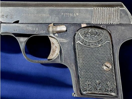 Sammlerpistole Etna Mod. Depose Kal. 6,35 mm Browning