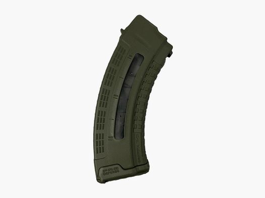 FAB DEFENCE POLYMER MAGAZINE LONG FOR AK47 29 ROUNDS GREEN