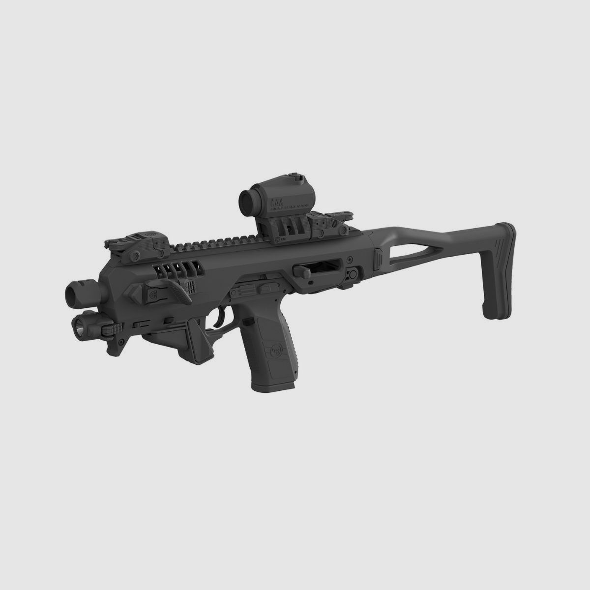 CAA Micro Roni 4X schwarz Glock 17, 19, 19X, 22, 23, 31, 32, 45, Bild 1 von 3