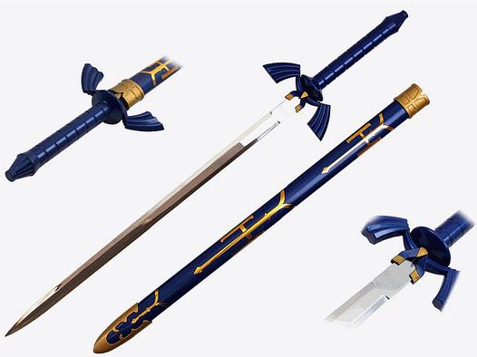 Spada Zelda blu con fodero decorato