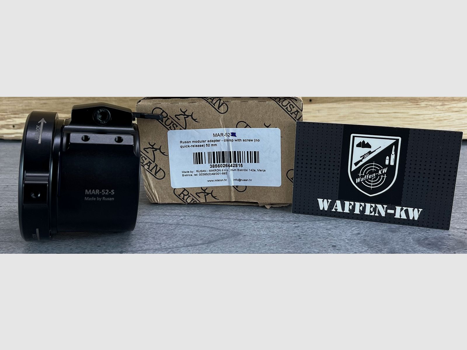 Aussteller Rusan MAR-52 Modularadapter für 52 mm Objektivaussendurchmesser