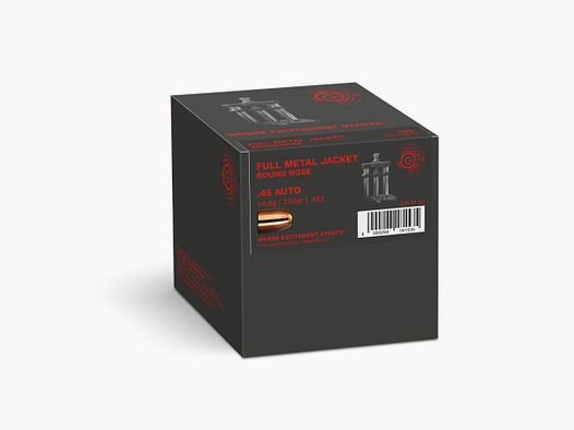 GECO Bullet .45ACP (.451) 230gr FMJ Round Nose (x200)