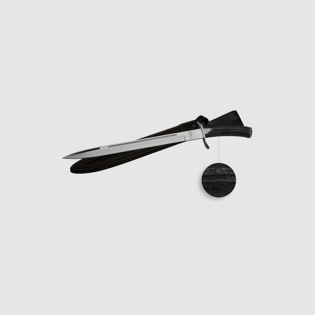 Jagdmesser Januel mit Hirschgriff, Bild 3 von 4