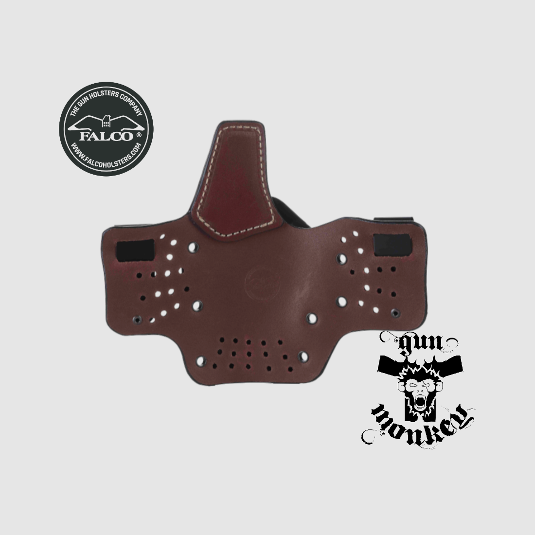 Funda IWB híbrida cómoda Falco para Springfield Armory Hellcat Pro 3.7", para diestros, sujeción para cinturón de 1,5"/40 mm, kydex/cuero, negra (A116 2021), imagen 2 de 2