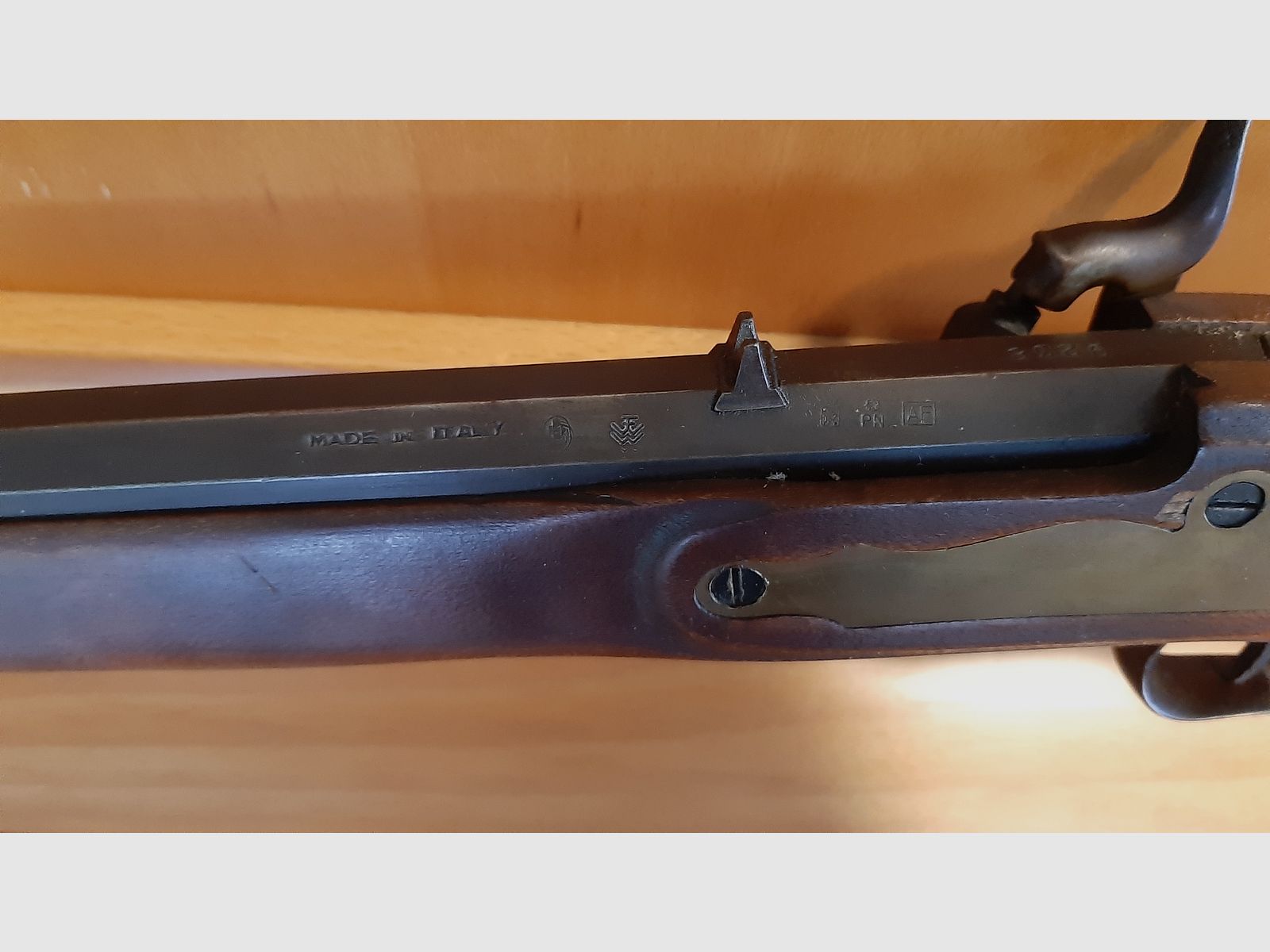 Cal. 45 muzzleloader percussion rifle made in Italy