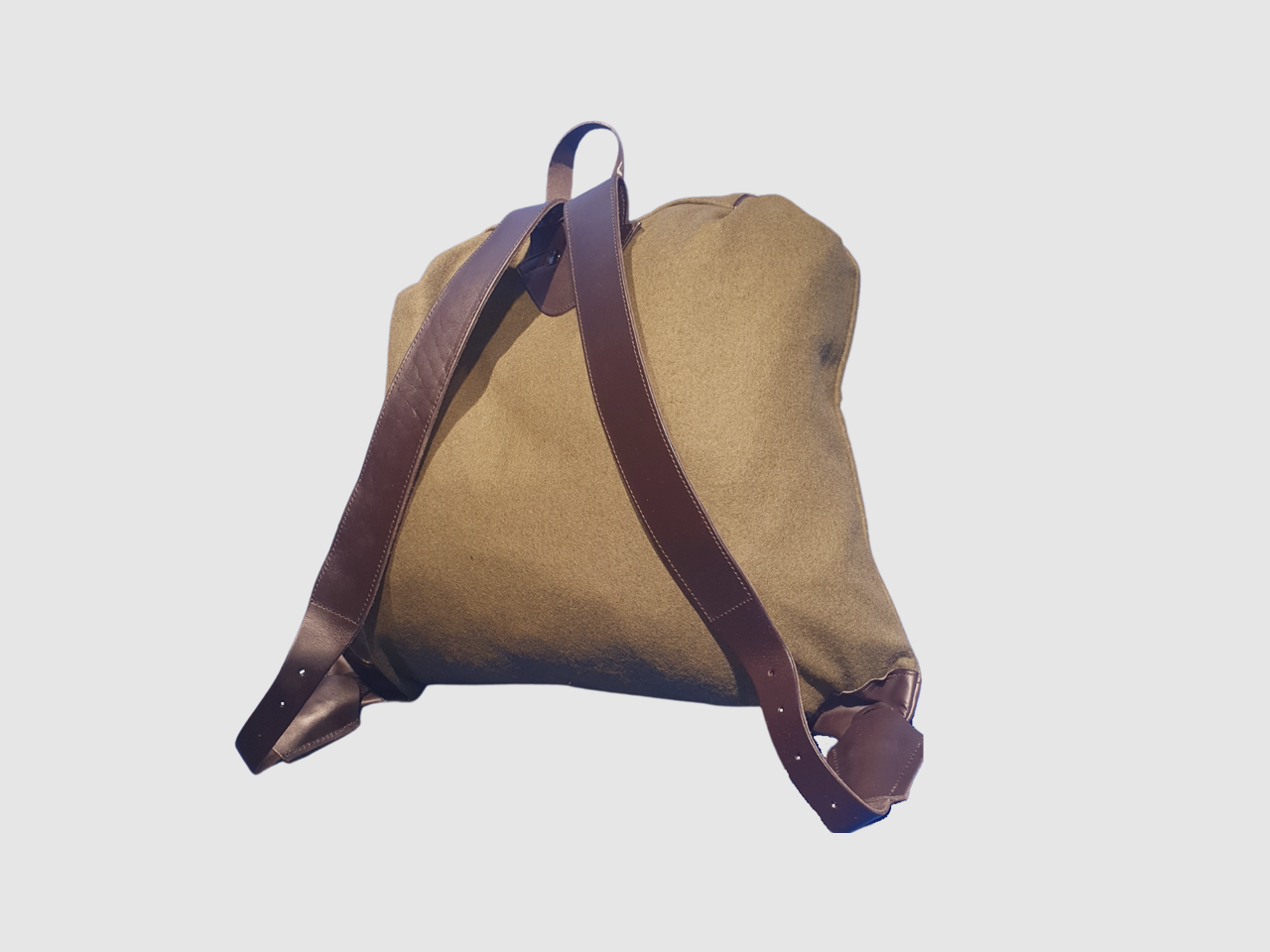 SODIA Rucksack mit breiter Außentasche und Leder, Bild 2 von 2