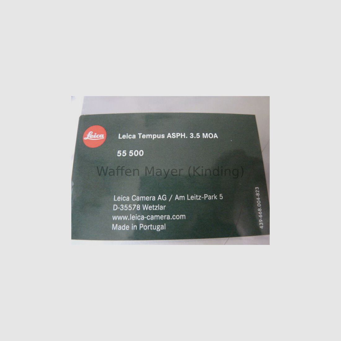 Leica Tempus - ASPH red dot sight