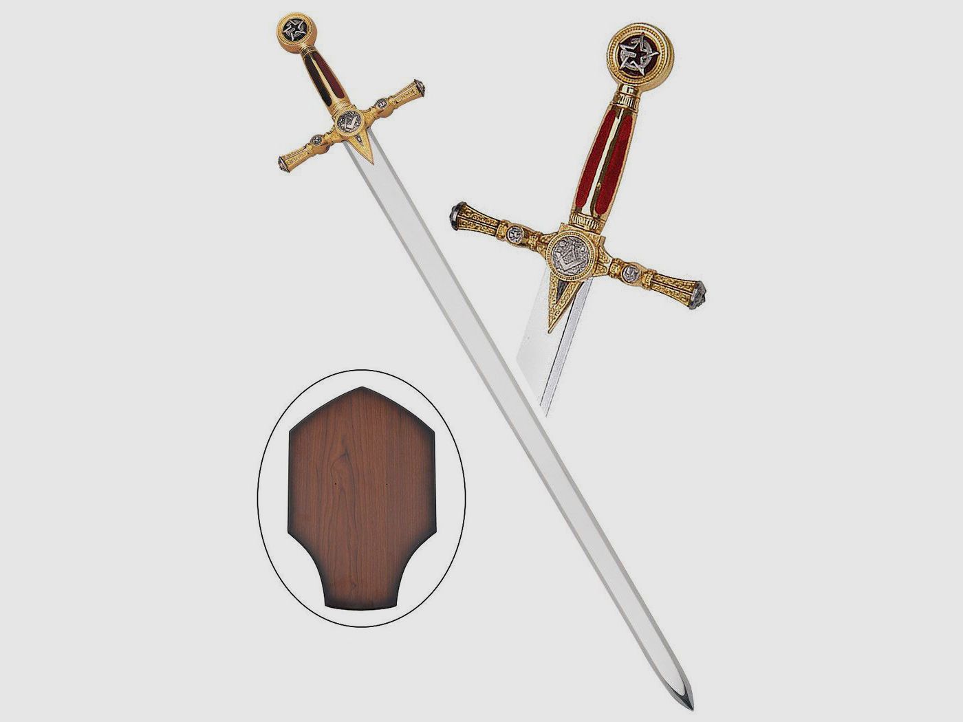 Espada masónica con soporte