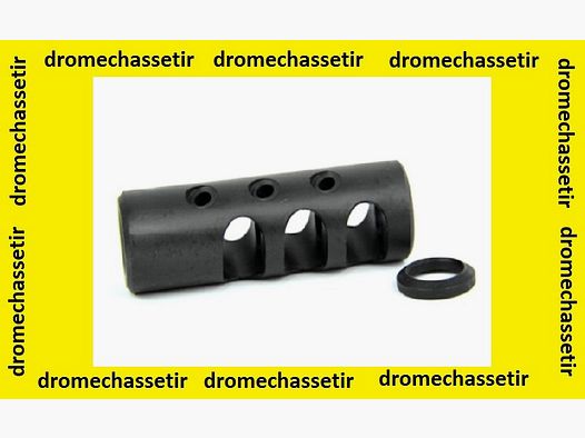 Cache flamme a 3 events double ovale pour filetage 1/2×28, couleur noir