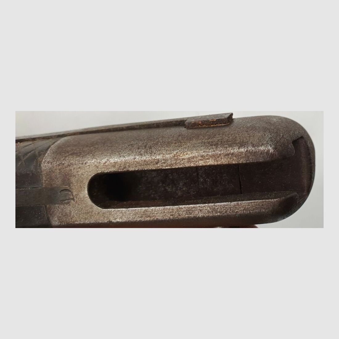 Vetterli original Vetterli bayonet with saw teeth and green fur on the scabbard
