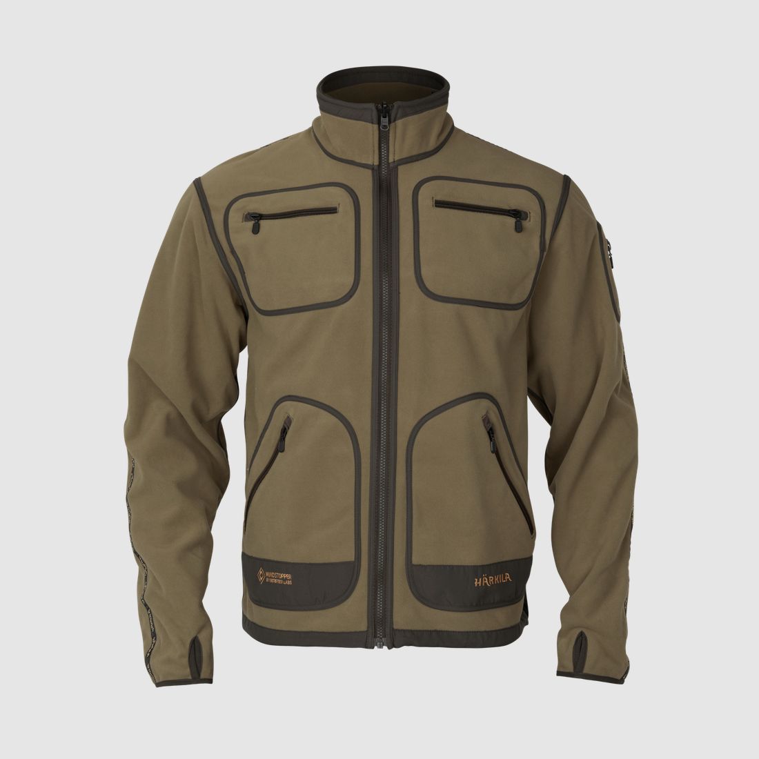 Härkila Kamko Fleece Uomo Bronzo antico scuro/Verde salice L