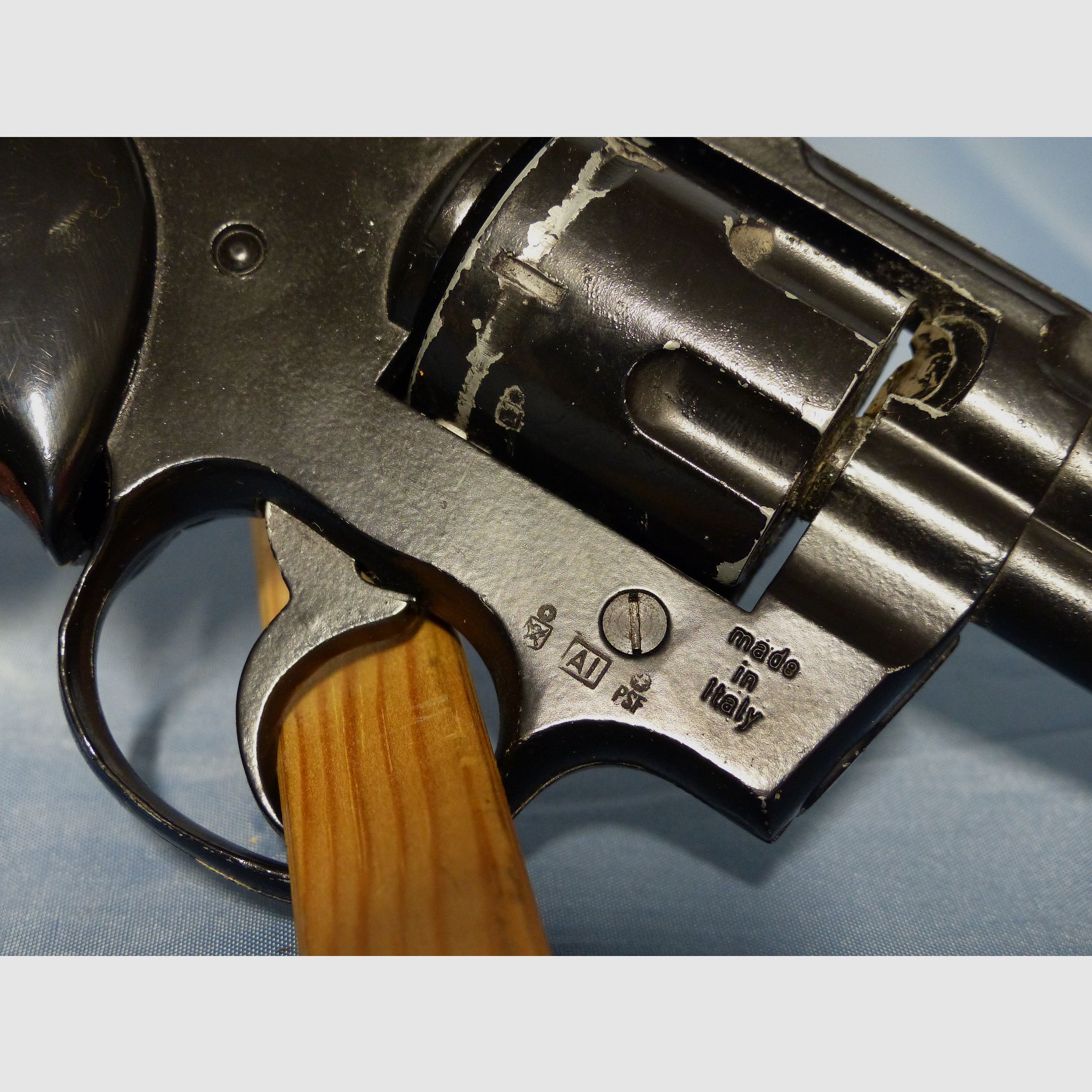 Schreckschuss Gas Revolver Umarex Python Cal. .380 Knall PTB 282 mit Holster + Abschussbecher vintage