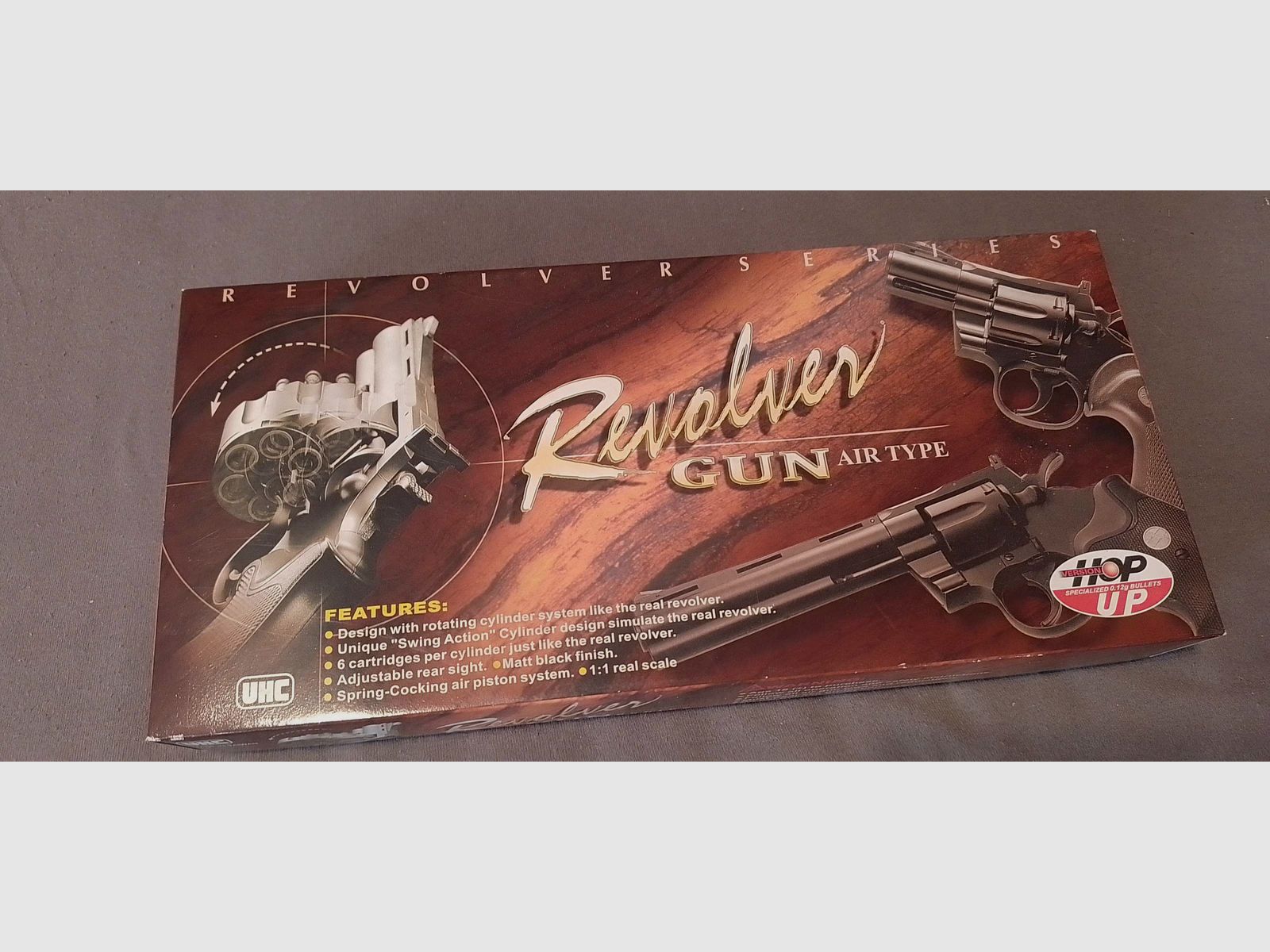 UHC M-19 6 inch revolver con extractor de casquillos, imagen 3 de 3