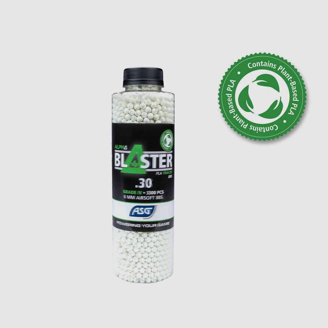 ASG Alpha Blaster Tracer 3300 Stk 6mm BB / 0,30 g / BIO / Grün, Bild 1 von 3