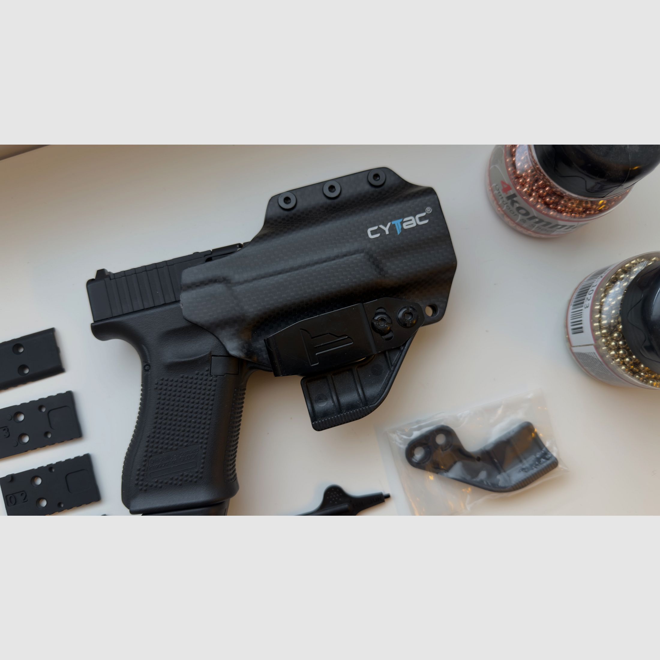 Glock 19 Gen 5 MOS 4mm stalen bb’s CO2