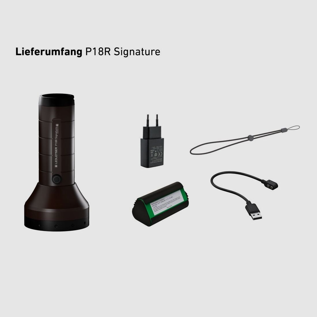 Ledlenser flashlight P18R signature