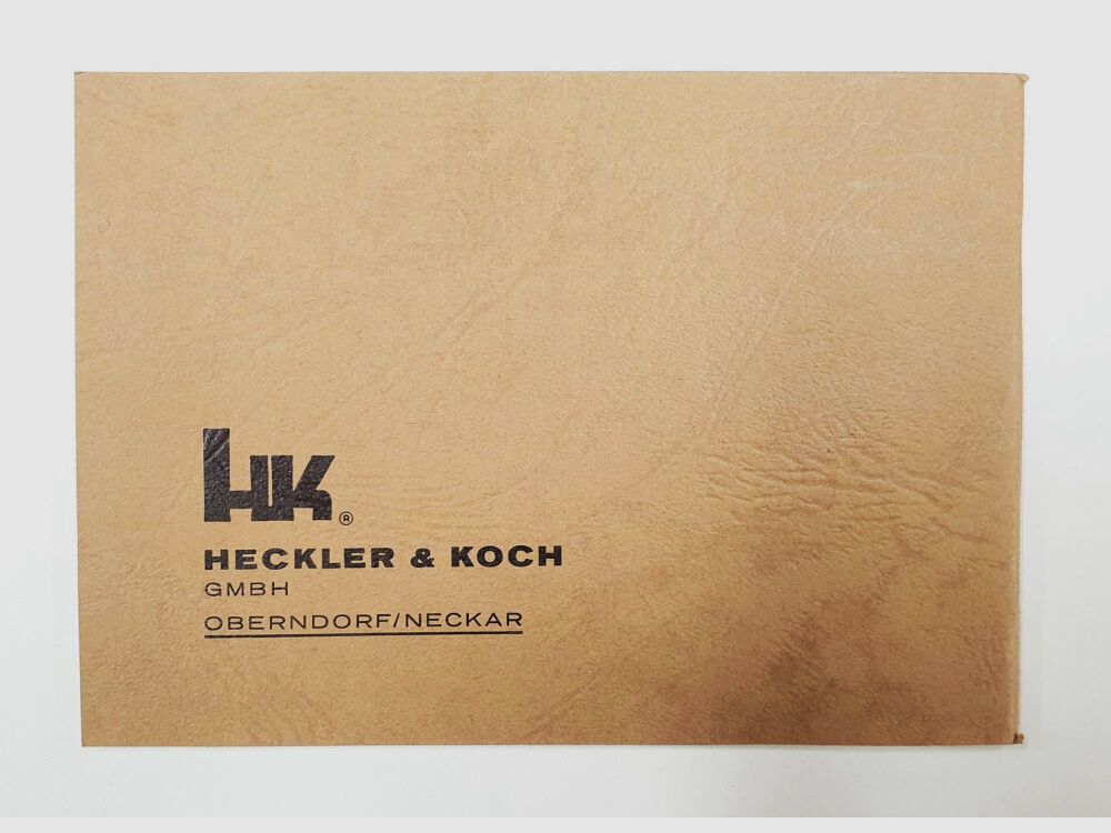 Heckler & Koch Handbuch Heckler und Koch ZOLL HK MP5Z MP5KZ MP5KA1Z MP5SDZ