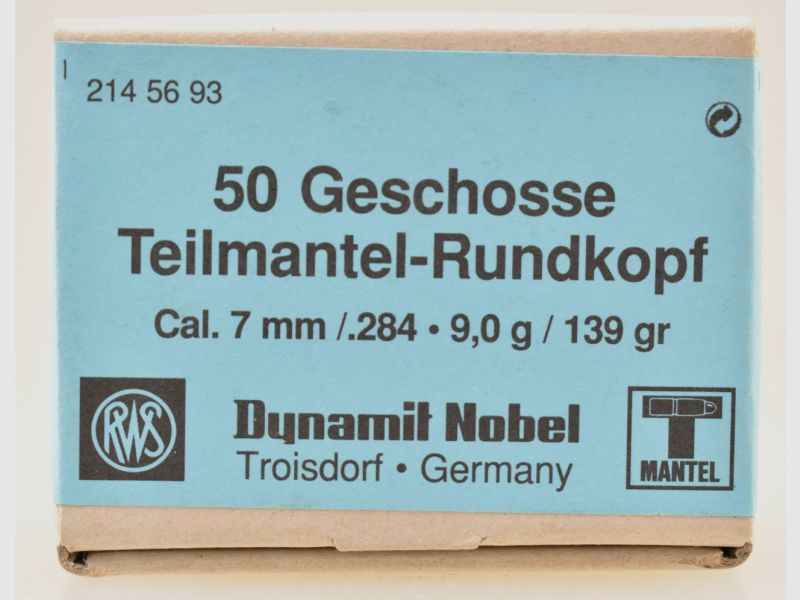 50 RWS Geschosse .284 - 139gr. Teilmantel # 2145693