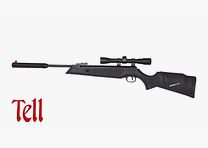 Tell MOD. 220 Composite Carabina de aire Cal. 4,5 mm incl. Mira 4x32 y Sc...